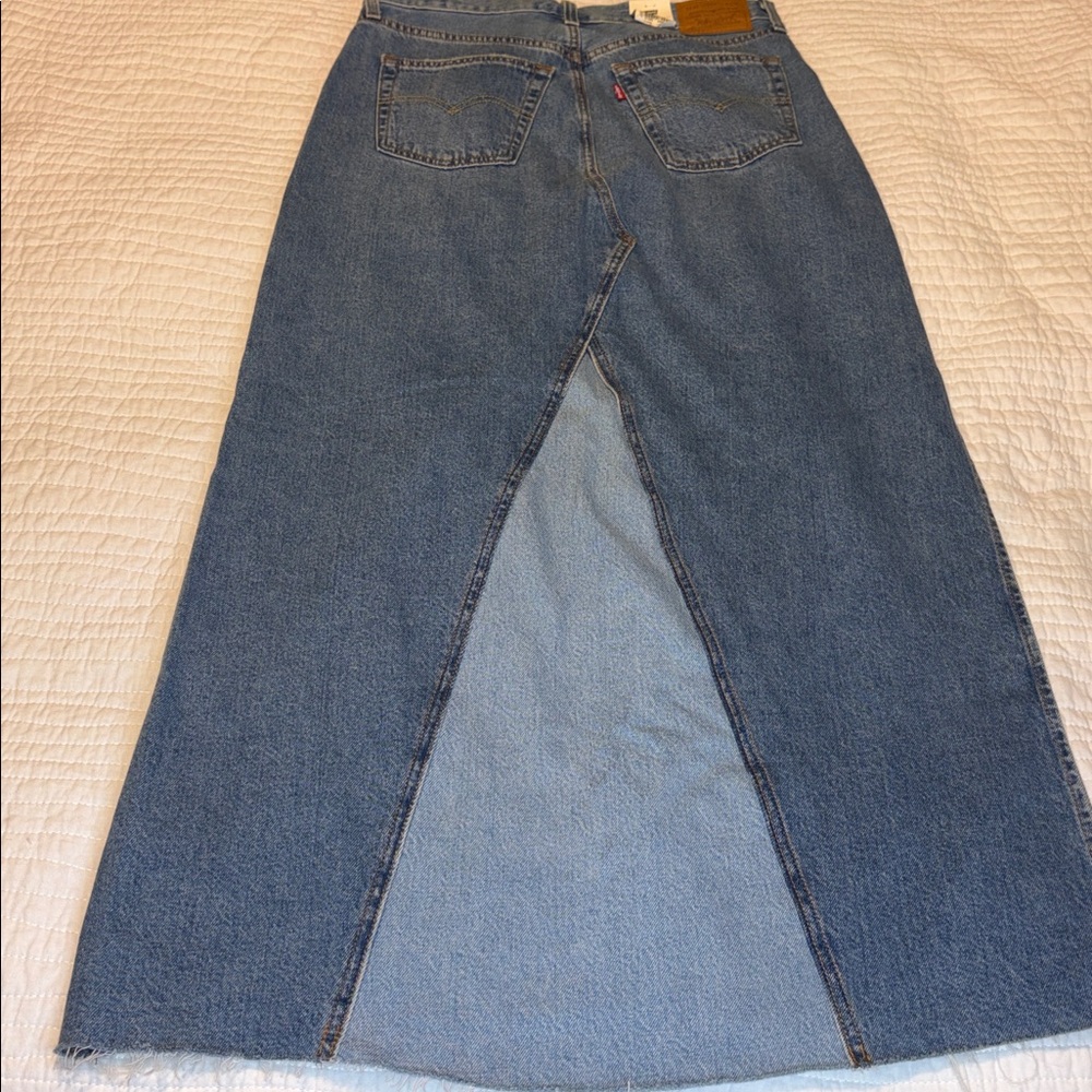 Levi's Blue Denim Maxi Skirt - Picture 10 of 12